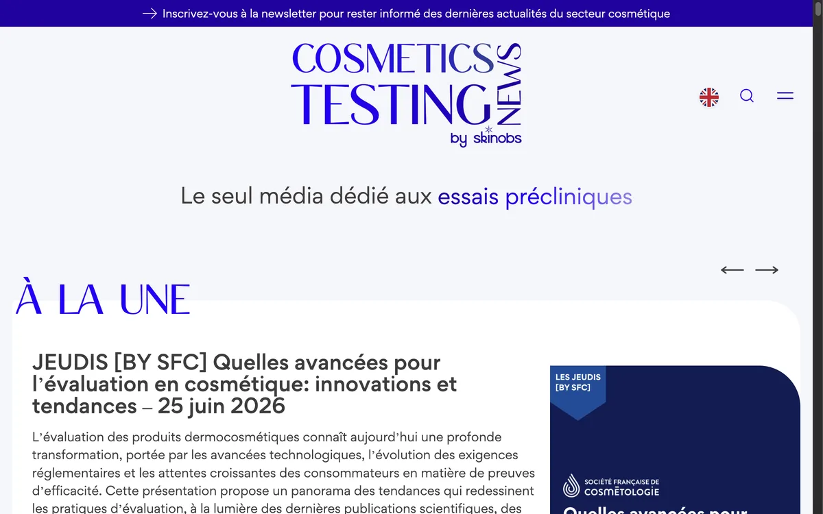 Le site Skinobs, réalisé par Gianito Riesterer